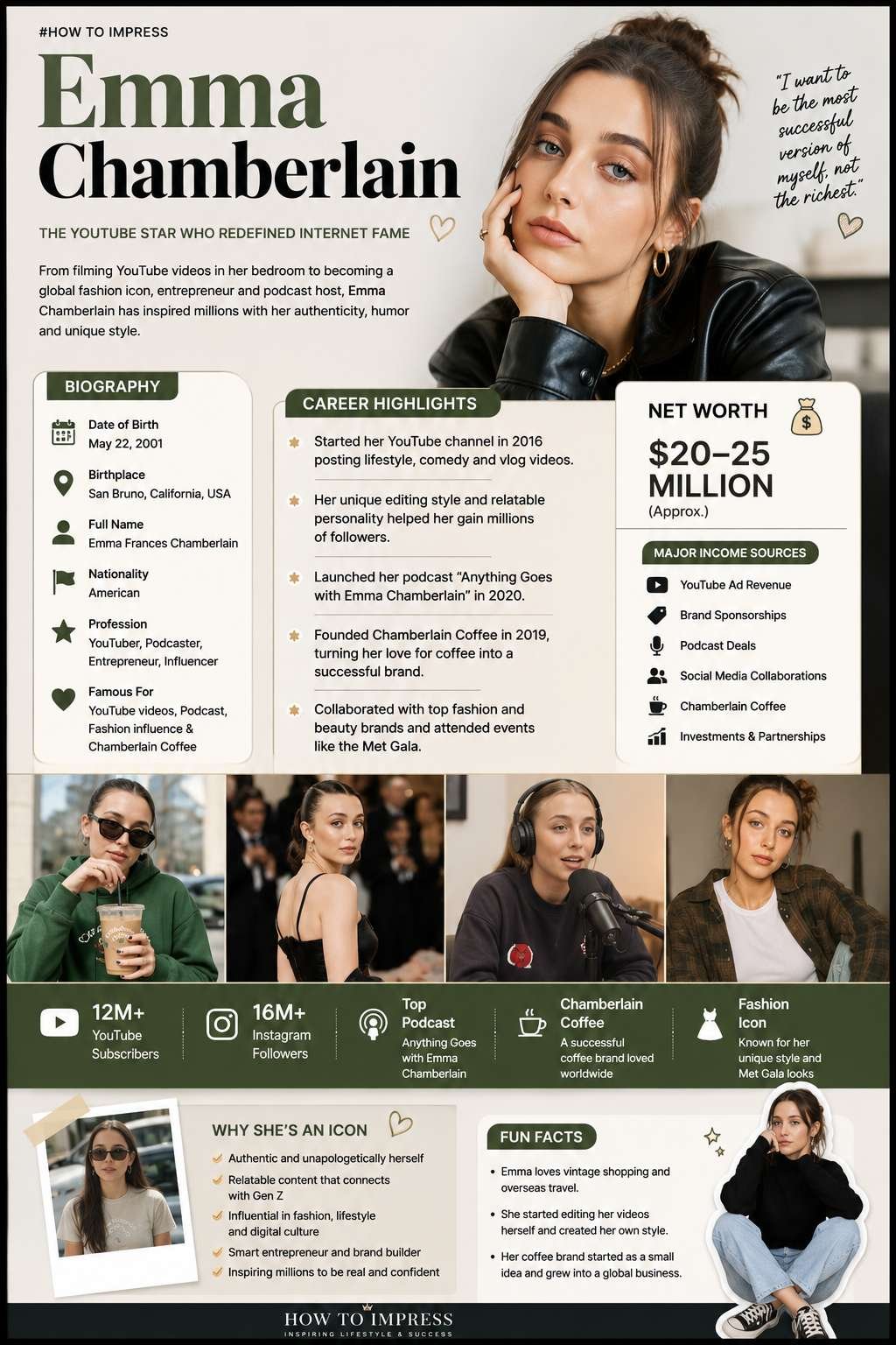 Emma Chamberlain Biography